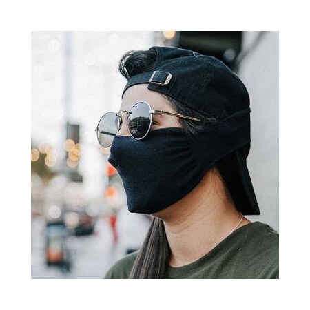 30Xmask Neck Loop Mask Nylon Spandex 2Ply Comfortable Breathable Washable Adult 1pc Grey 7472